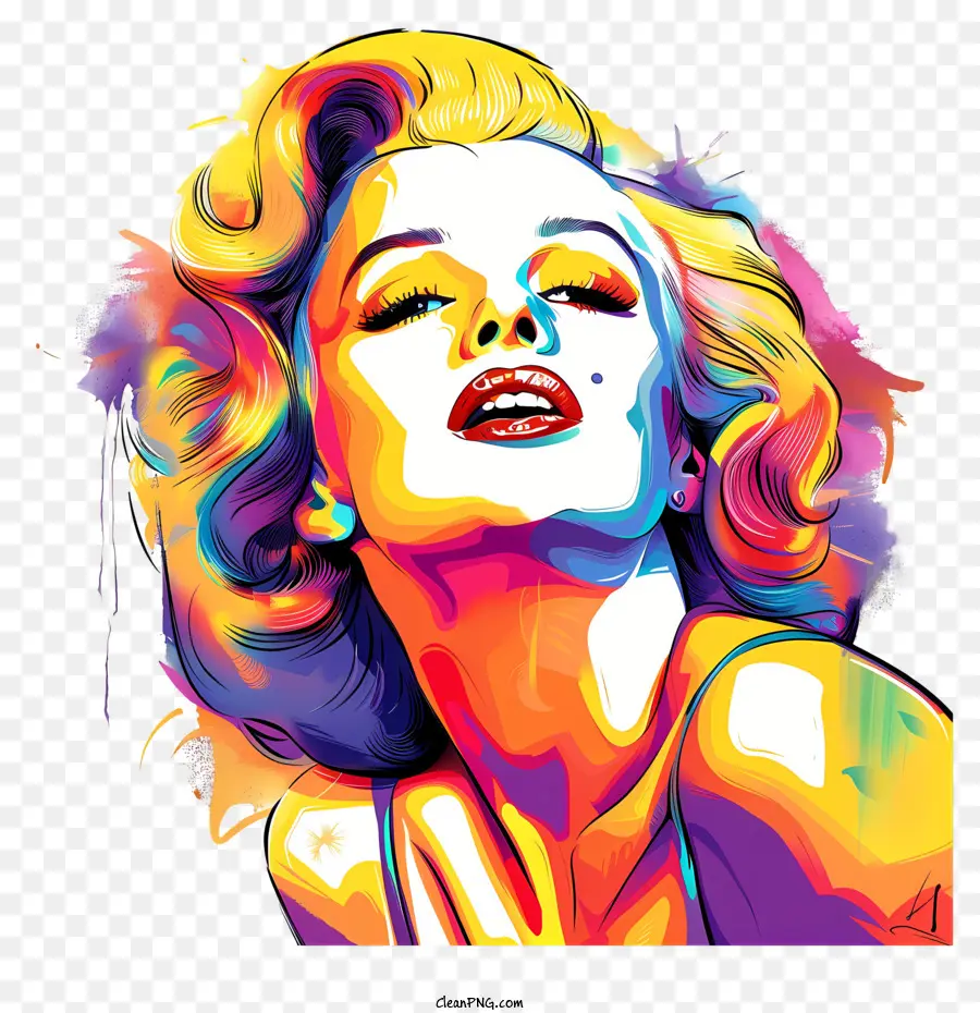 Marilyn Monroe，Pop Art PNG