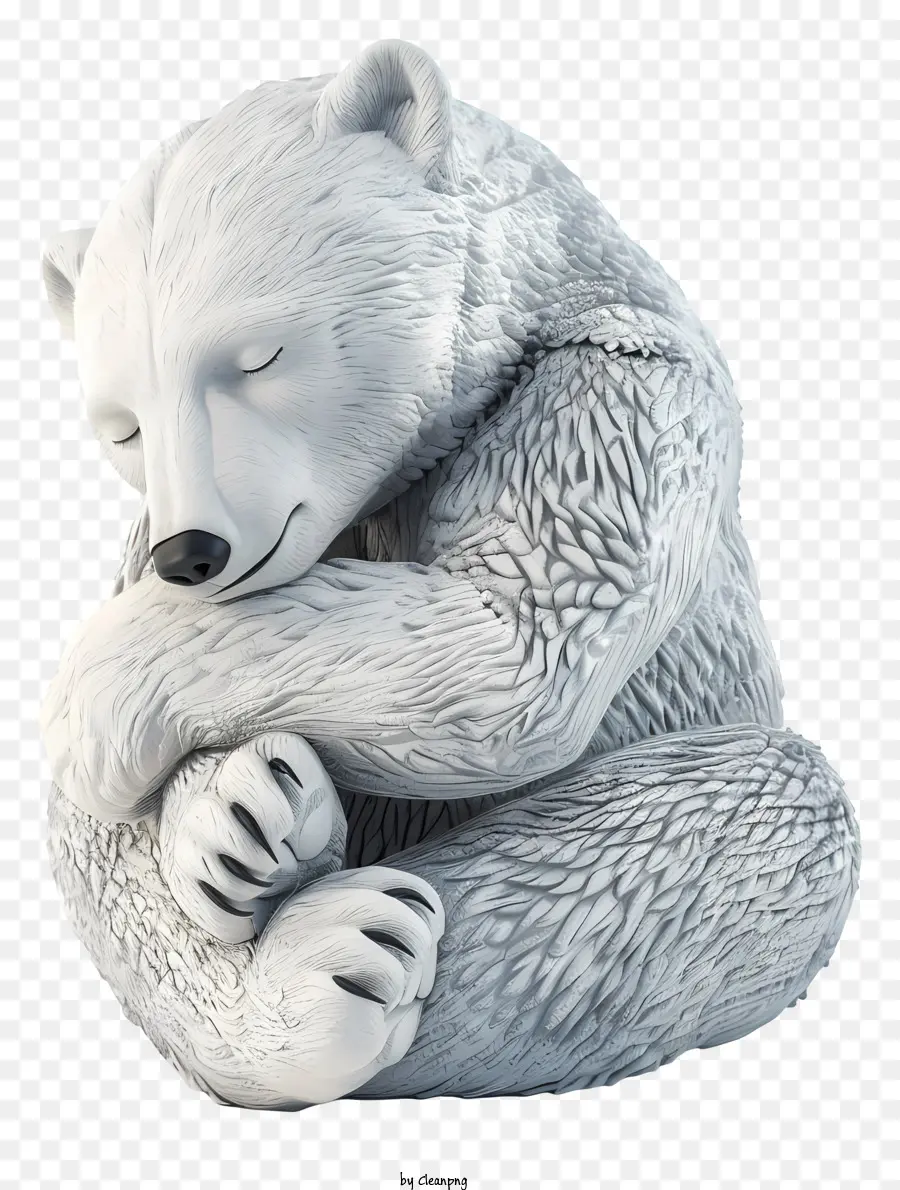 Internacional Do Urso Polar Dia，Urso Estátua PNG