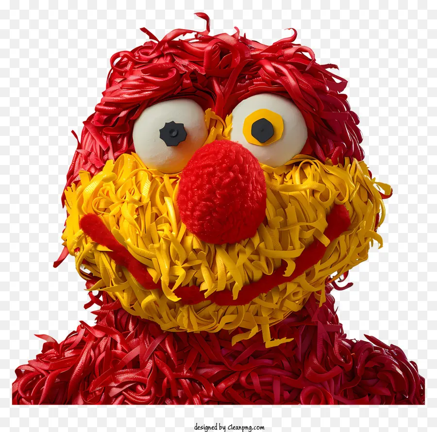 Elmo，Fantoche Vermelho E Amarelo PNG