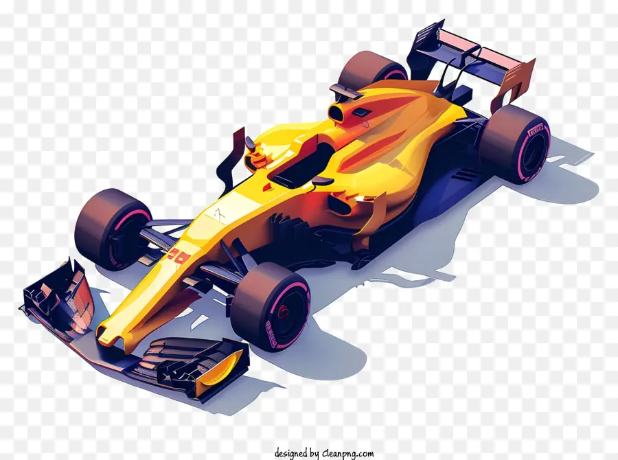 Carro De Fórmula 1，Carro Amarelo PNG