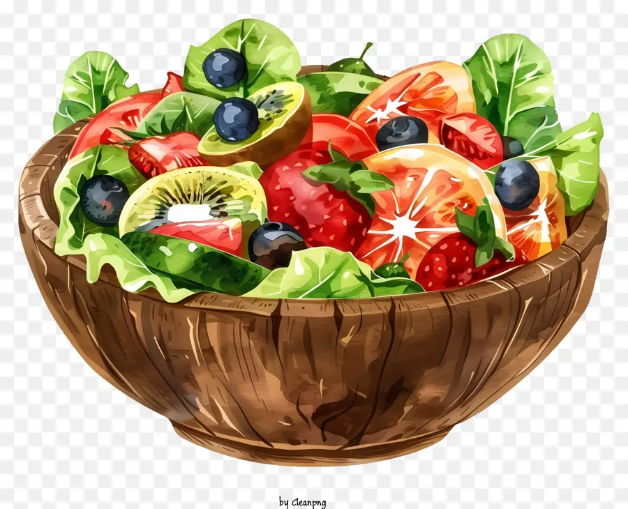 Tigela De Salada，Frutas Mistas PNG