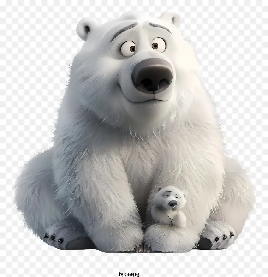 Dia Internacional Do Urso Polar，Urso Polar E Filhote PNG