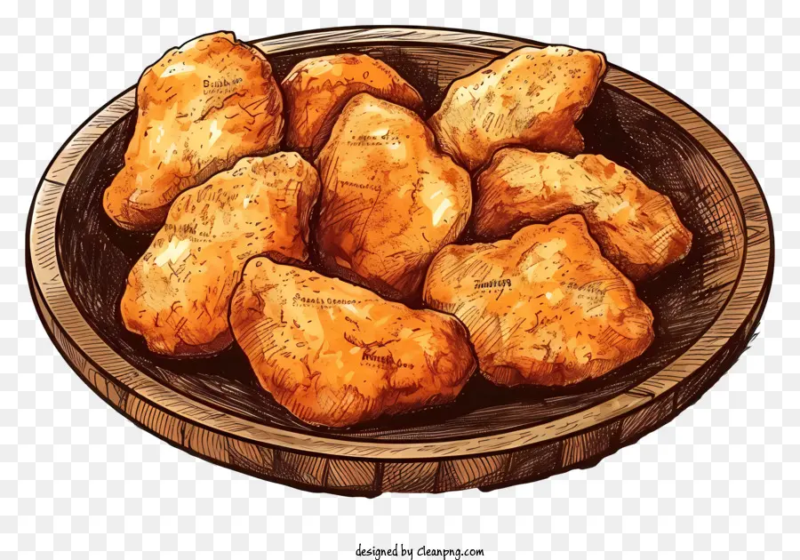 Nuggets De Frango，Frango Frito PNG