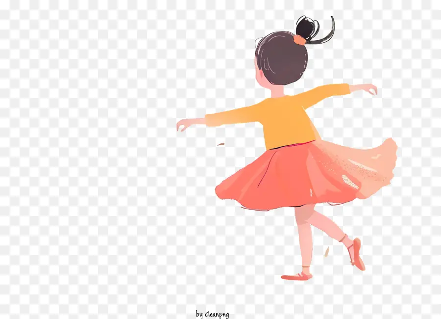 Balé De Dança De Menina，Cartoon PNG