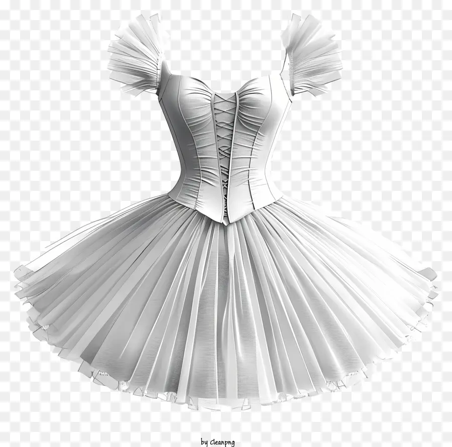 Vestido De Balé Tutu，Vestido Branco PNG