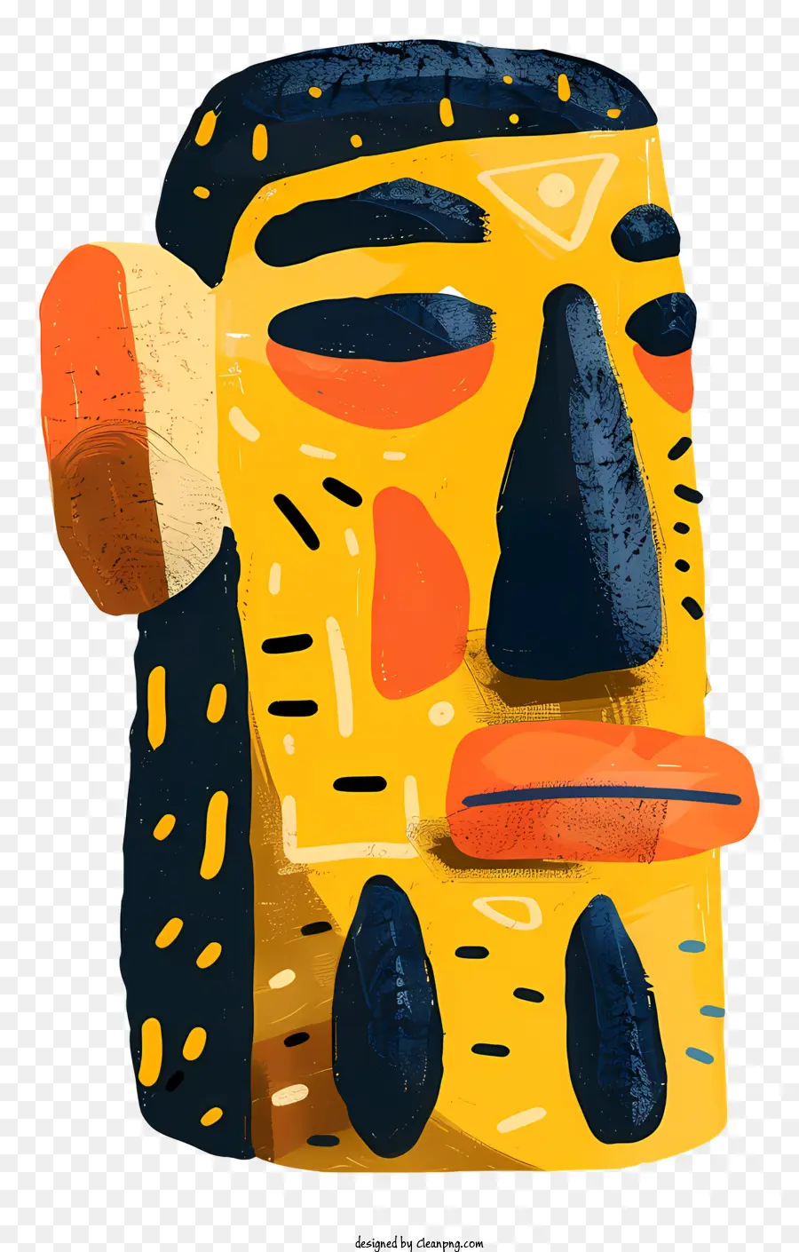 Símbolo Antigo，A Face é Amarela PNG