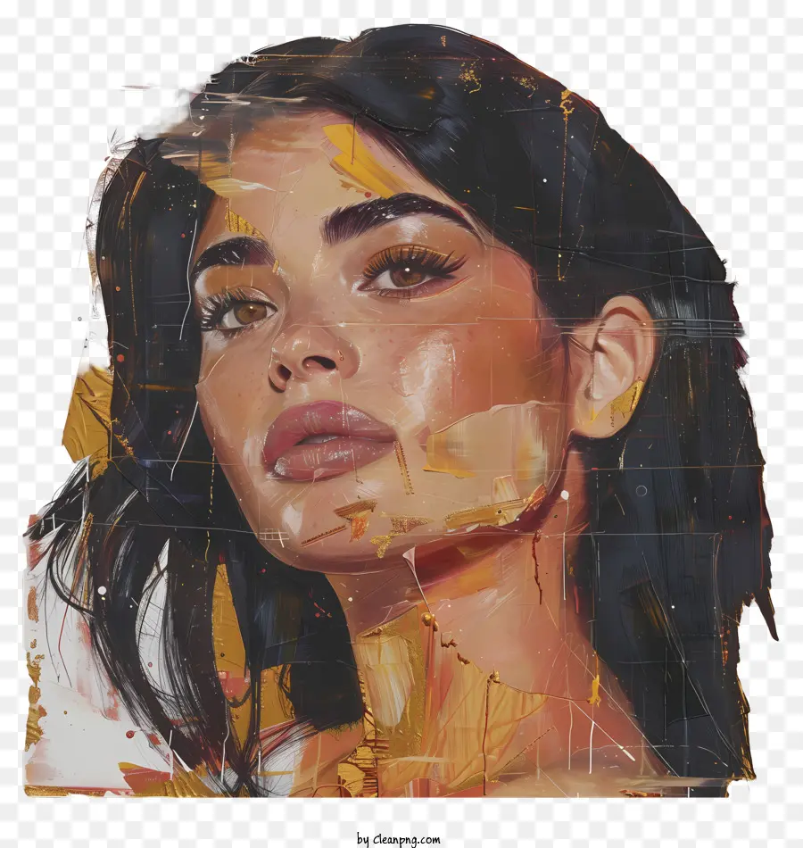 Kylie Jenner，Pintura De Retrato PNG