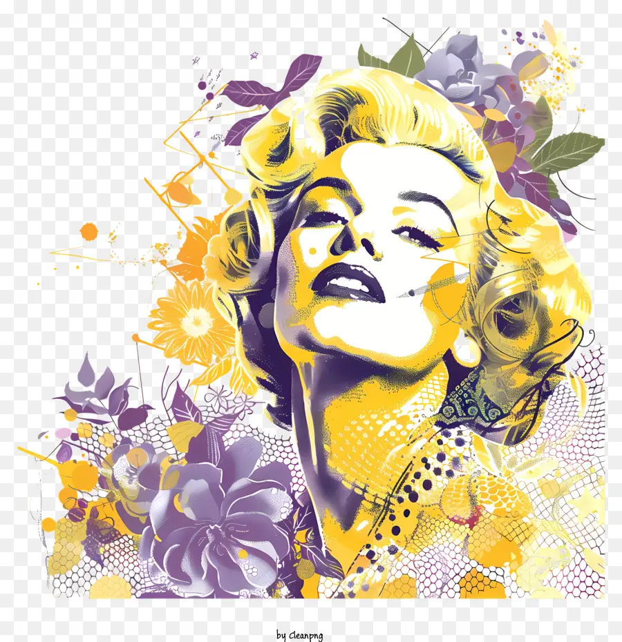 Marilyn Monroe，Estilo Vintage PNG