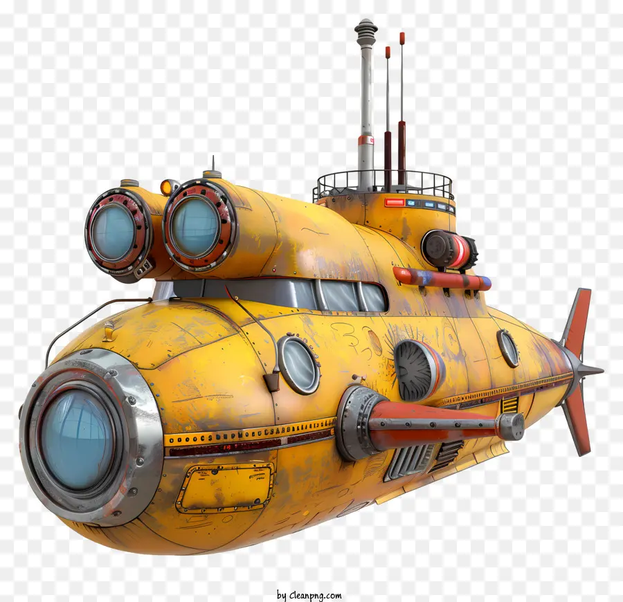 Submarino Dia，Submarino Amarelo PNG