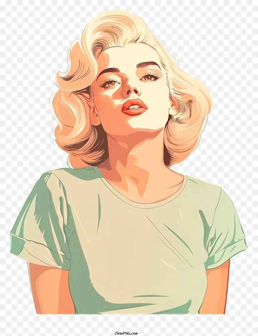 Marilyn Monroe，Cabelo Loiro PNG