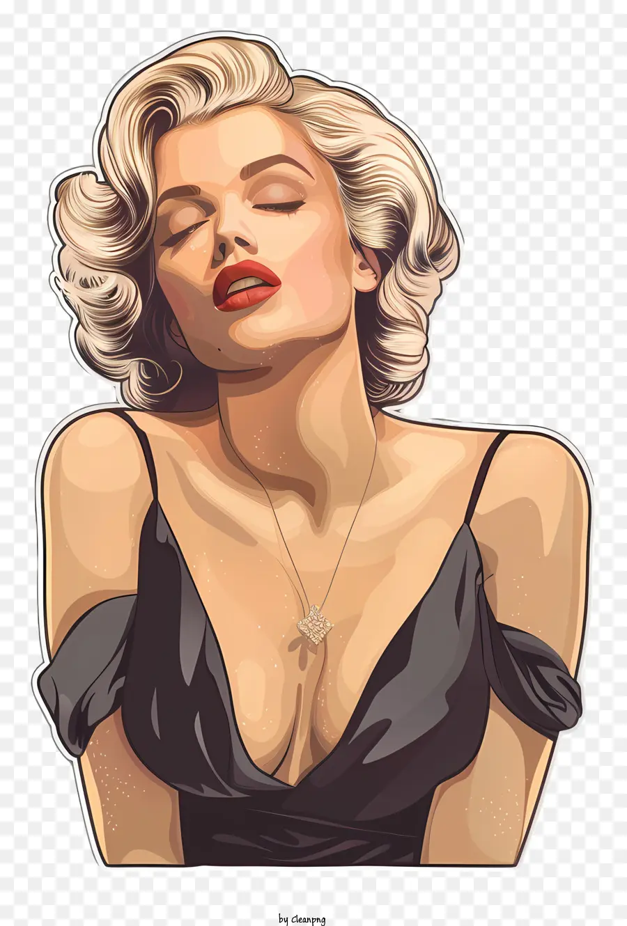 Marilyn Monroe，O Cabelo Escuro PNG