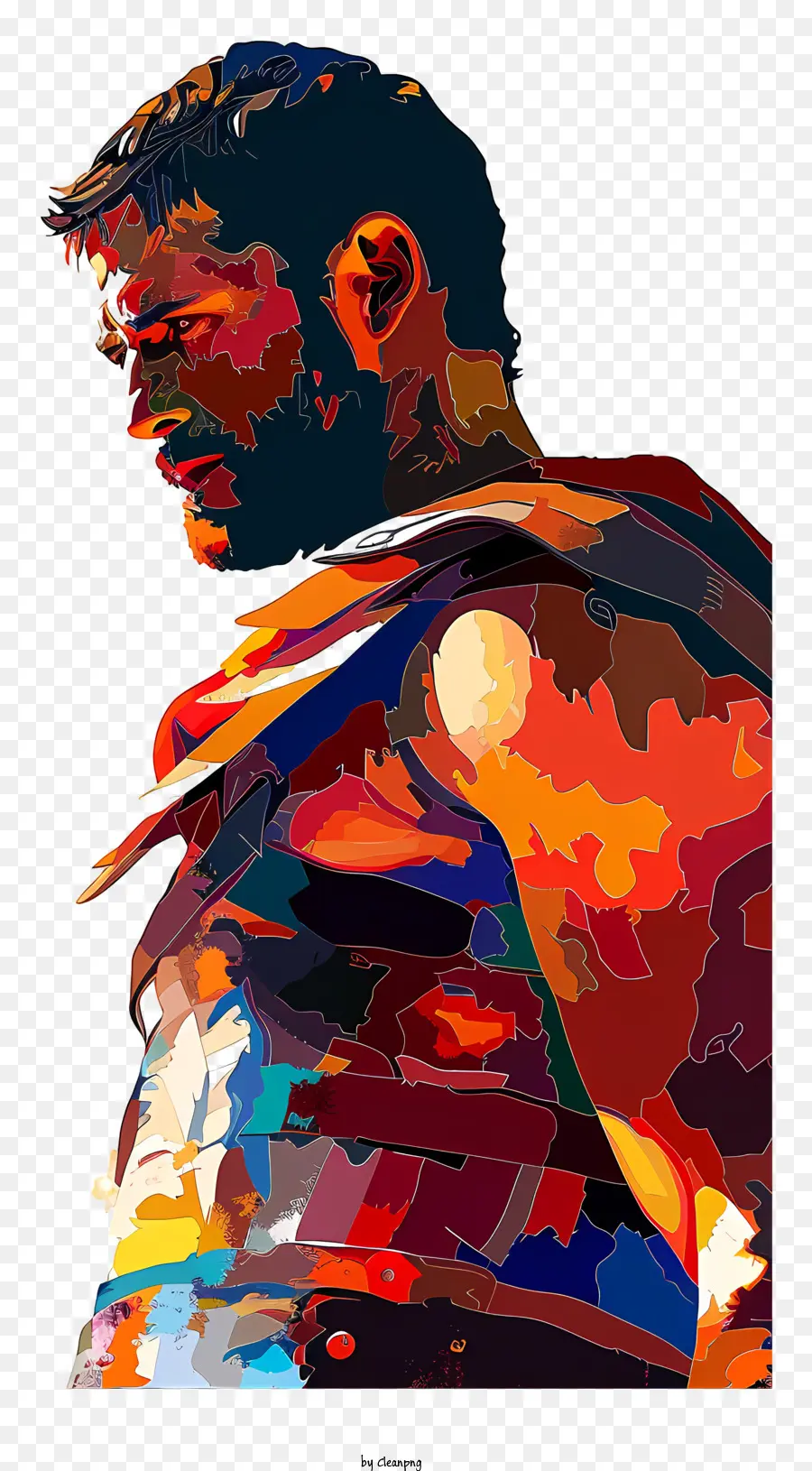 Gladiador，Camisa Colorida PNG