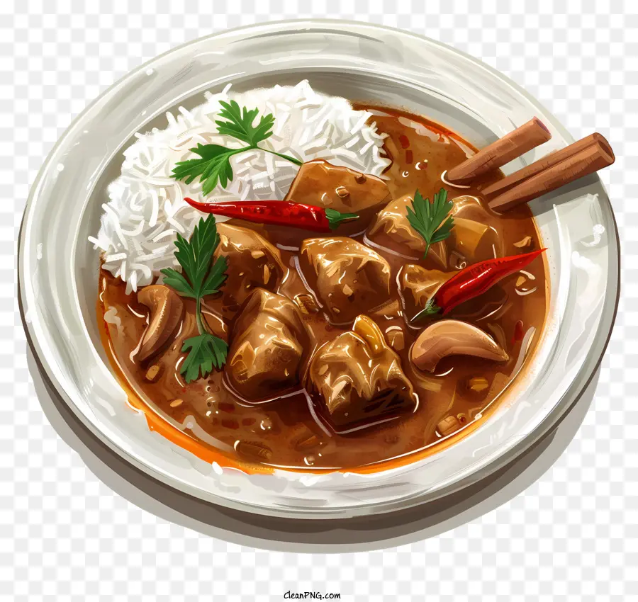 Massaman Curry，Caril De Frango PNG