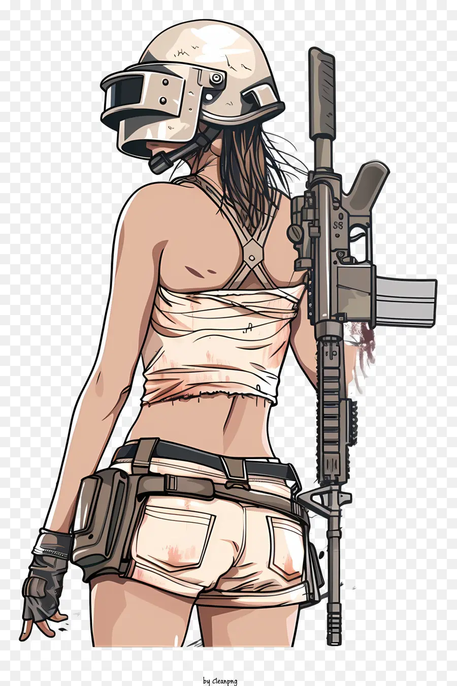 Pubg，Soldado Feminino PNG