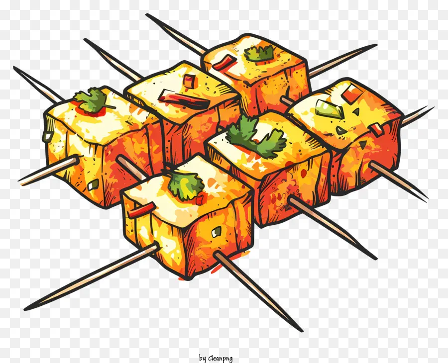 Paneer Tikka，Frango Frito PNG