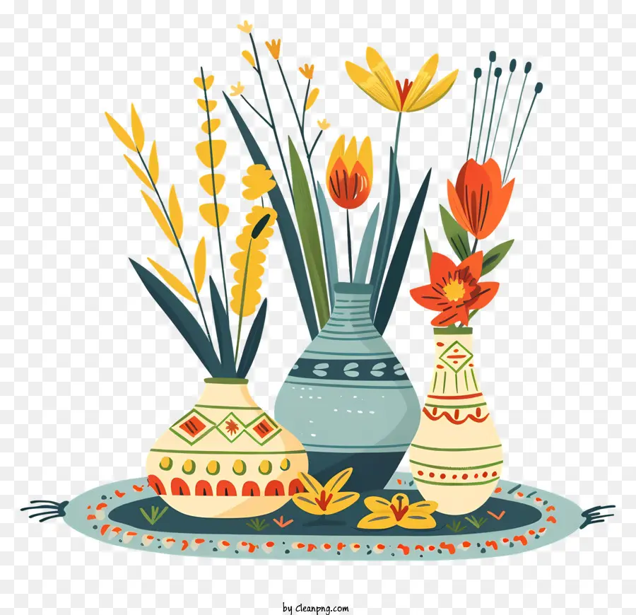 Feliz Agora Ruz，O Vaso De Flor PNG