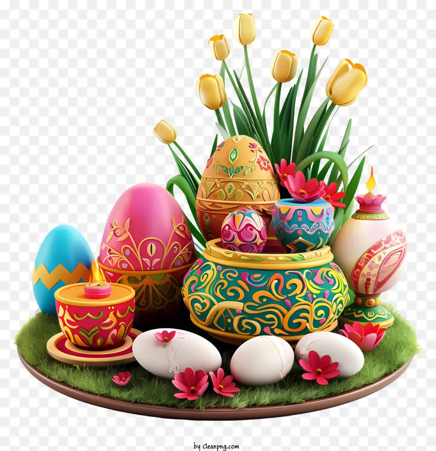 Feliz Agora Ruz，Ovos De Páscoa PNG