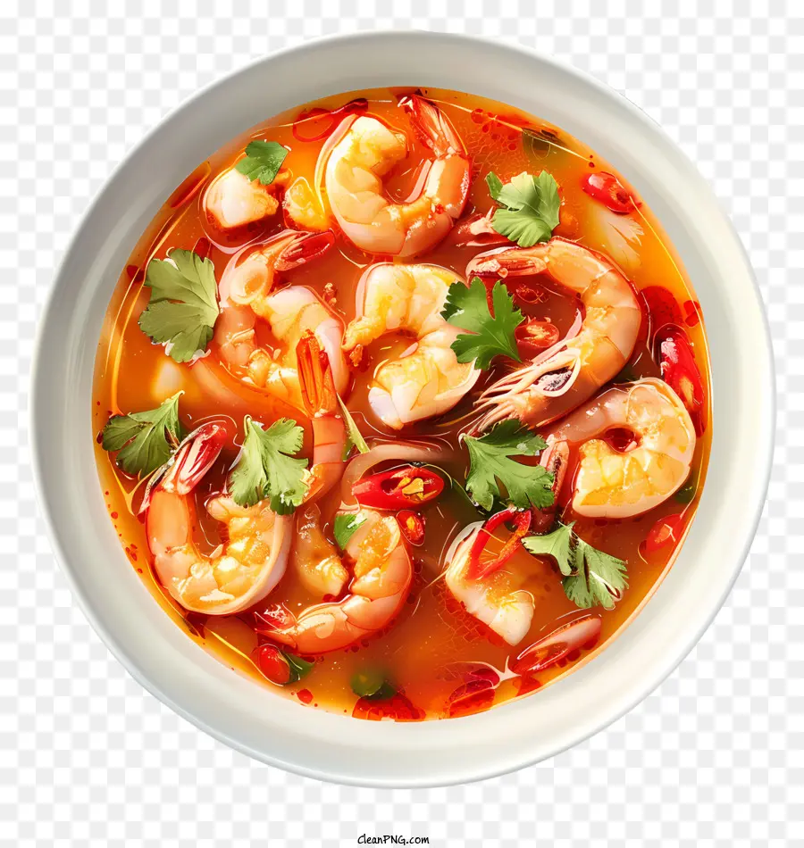 Tom Yum Goong，Sopa De Camarão PNG