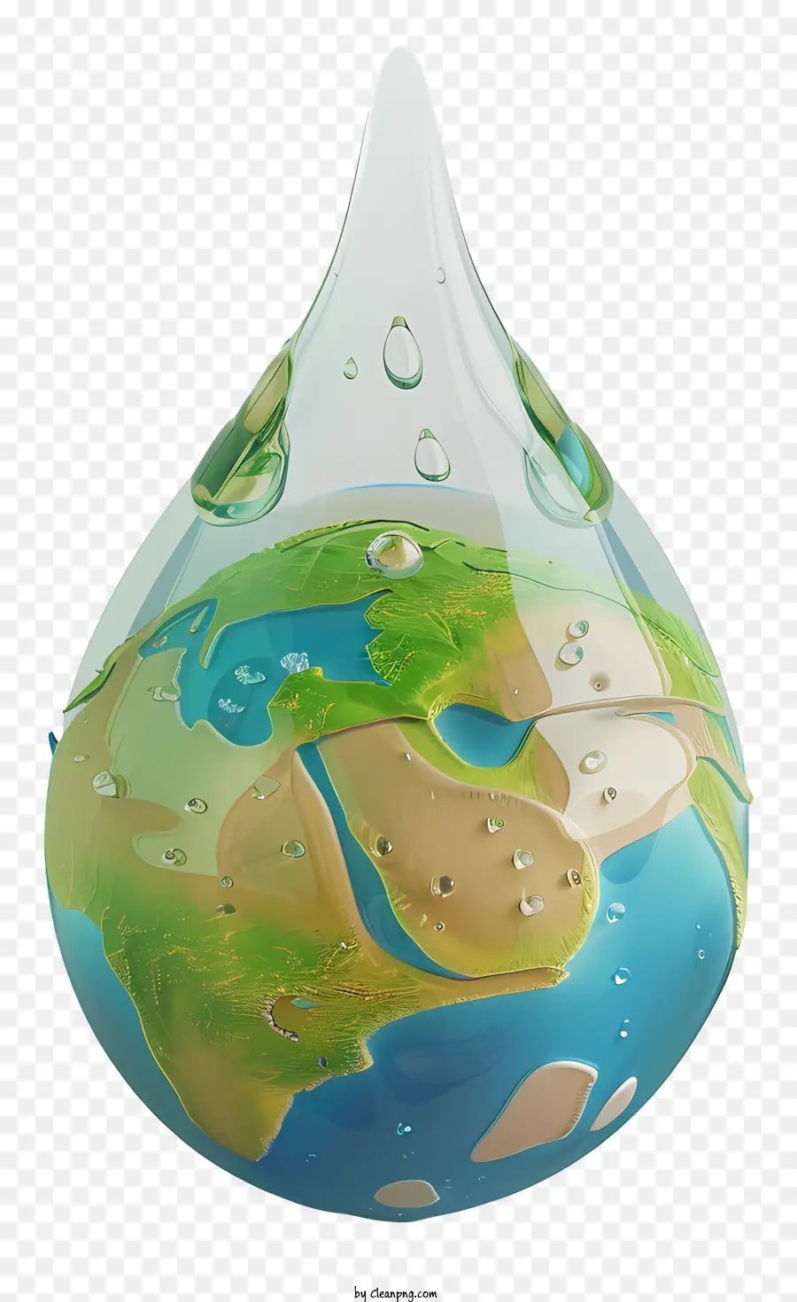 Dia Mundial Da água，Globo De Gotículas De água PNG