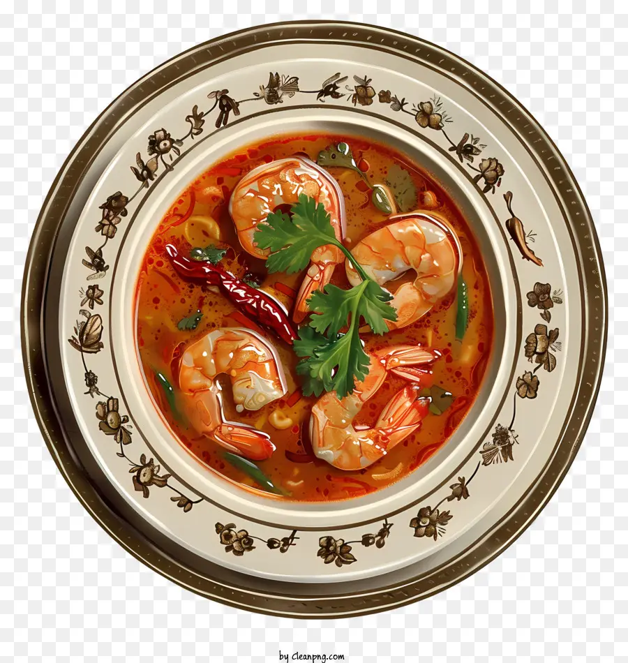 Tom Yum Goong，Camarão PNG