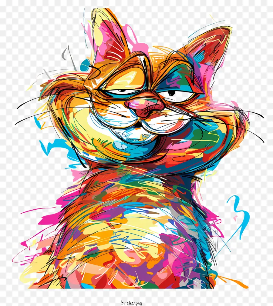 Gato Bonito，Colorido Gato PNG