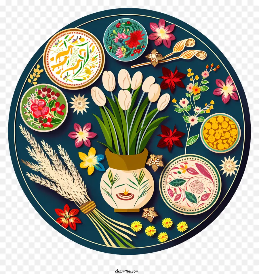 Feliz Agora Ruz，Pintura Das Flores PNG