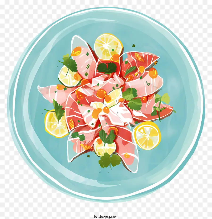 Ceviche，Prato De Frutas Frescas PNG