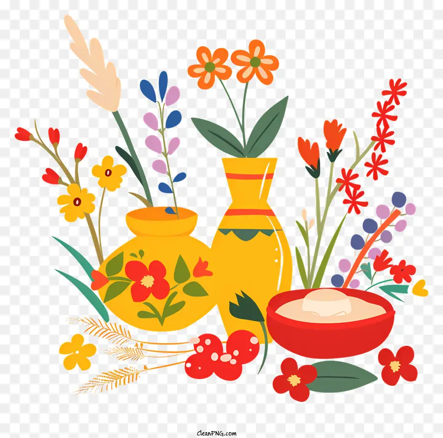 Feliz Agora Ruz，Arranjo De Flores PNG