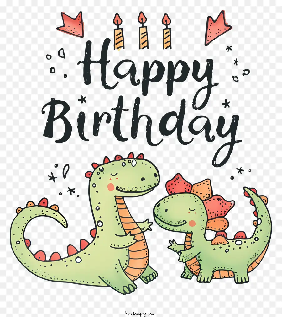 Dinossauro，Feliz Aniversário PNG