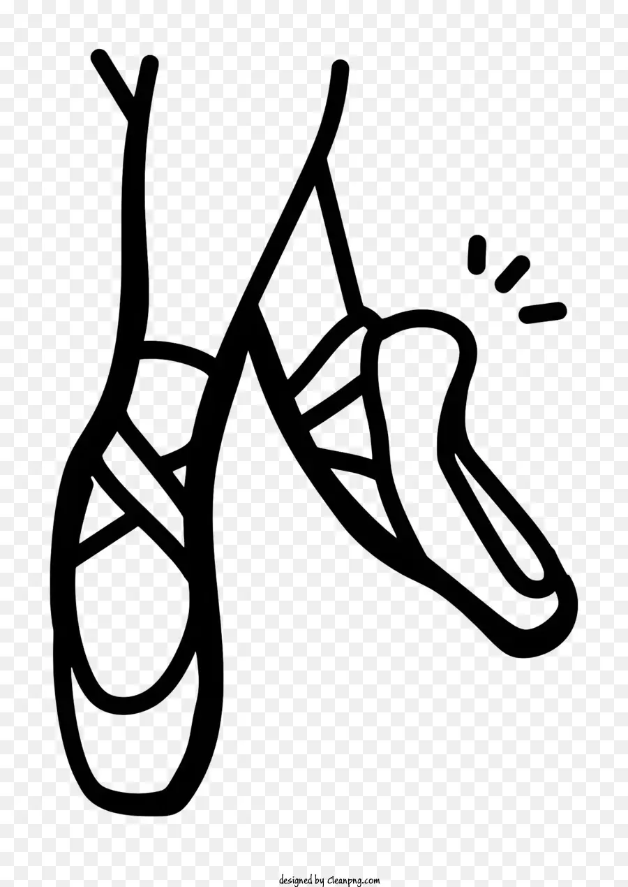 Logotipo De Sapatos De Balé，Sapatos Pretos PNG