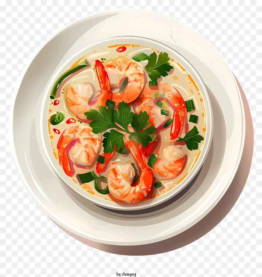 Tom Yum Goong，Sopa De Camarão PNG