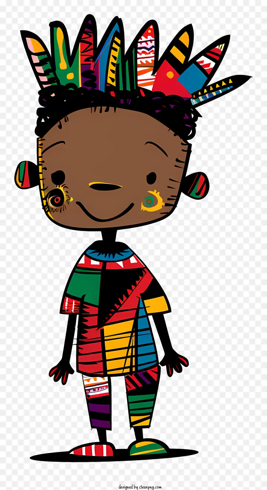 Africana Menino，Penteado Afro PNG