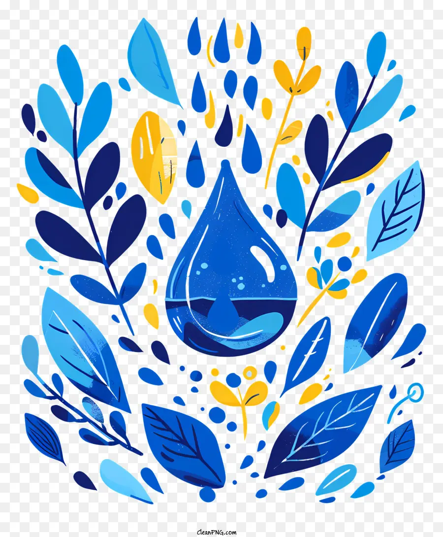 Dia Mundial Da água，Gotinha De água PNG