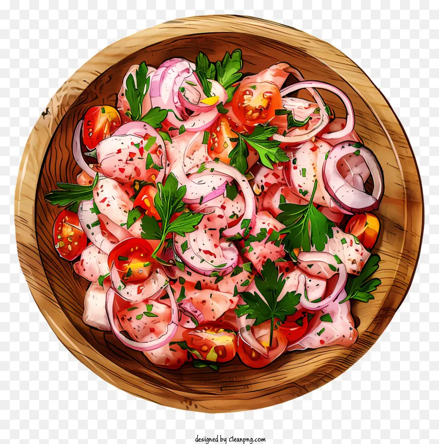 Ceviche，Salada PNG