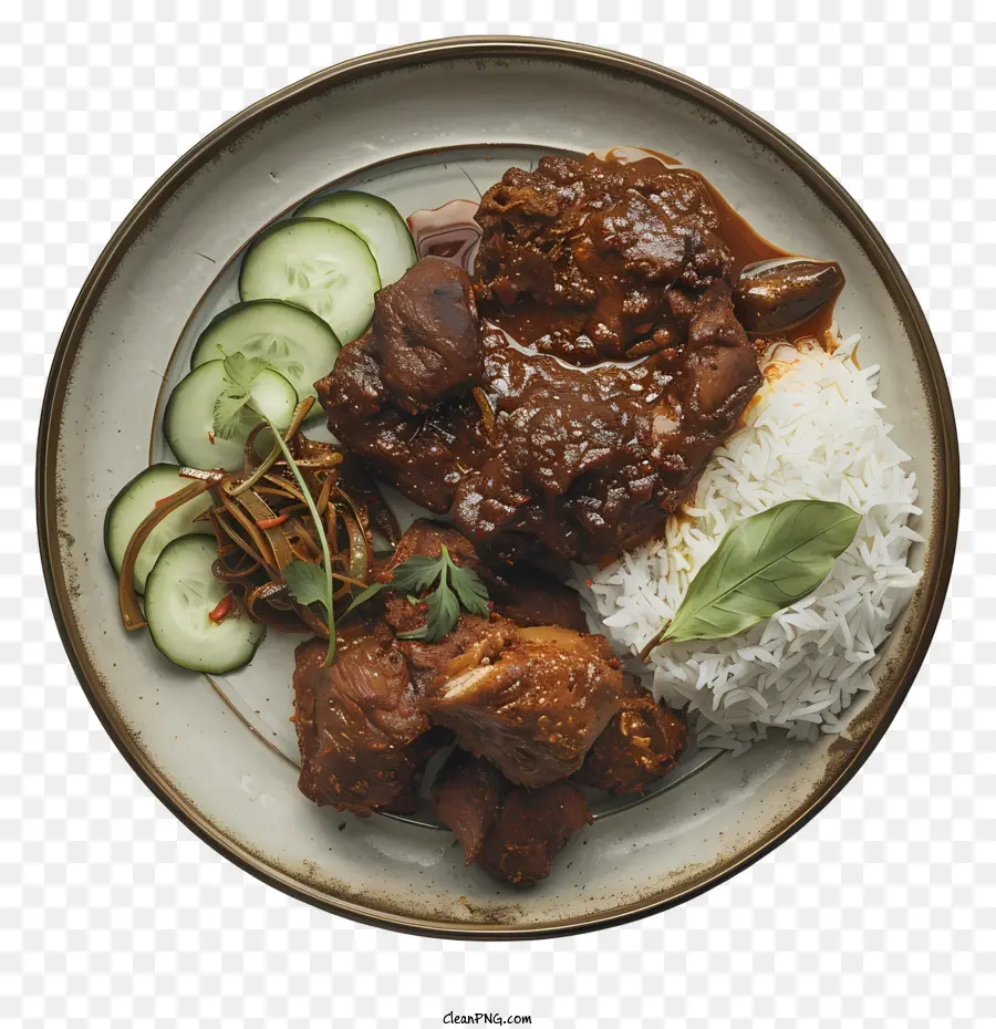 Rendang，Arroz PNG