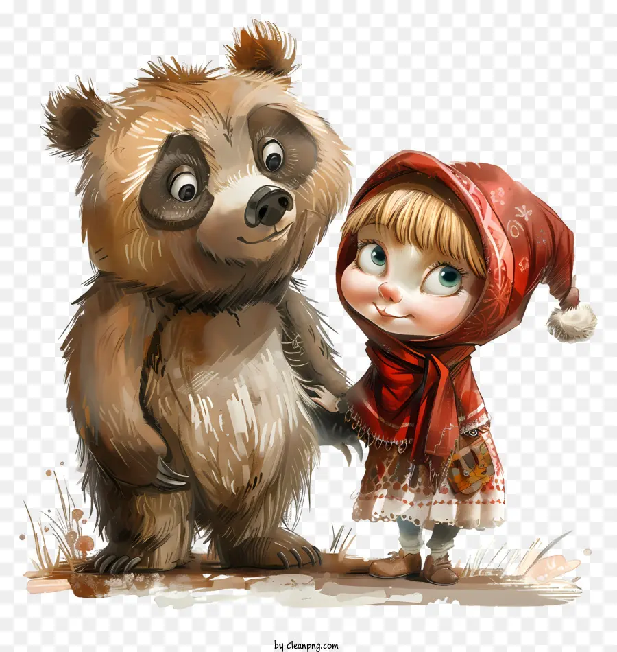 Masha E O Urso，Personagem De Desenho Animado PNG