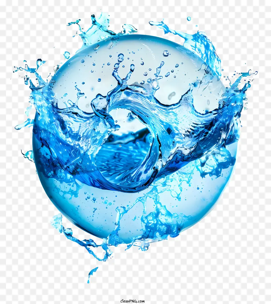 Dia Mundial Da água，Esfera De Vidro Azul PNG