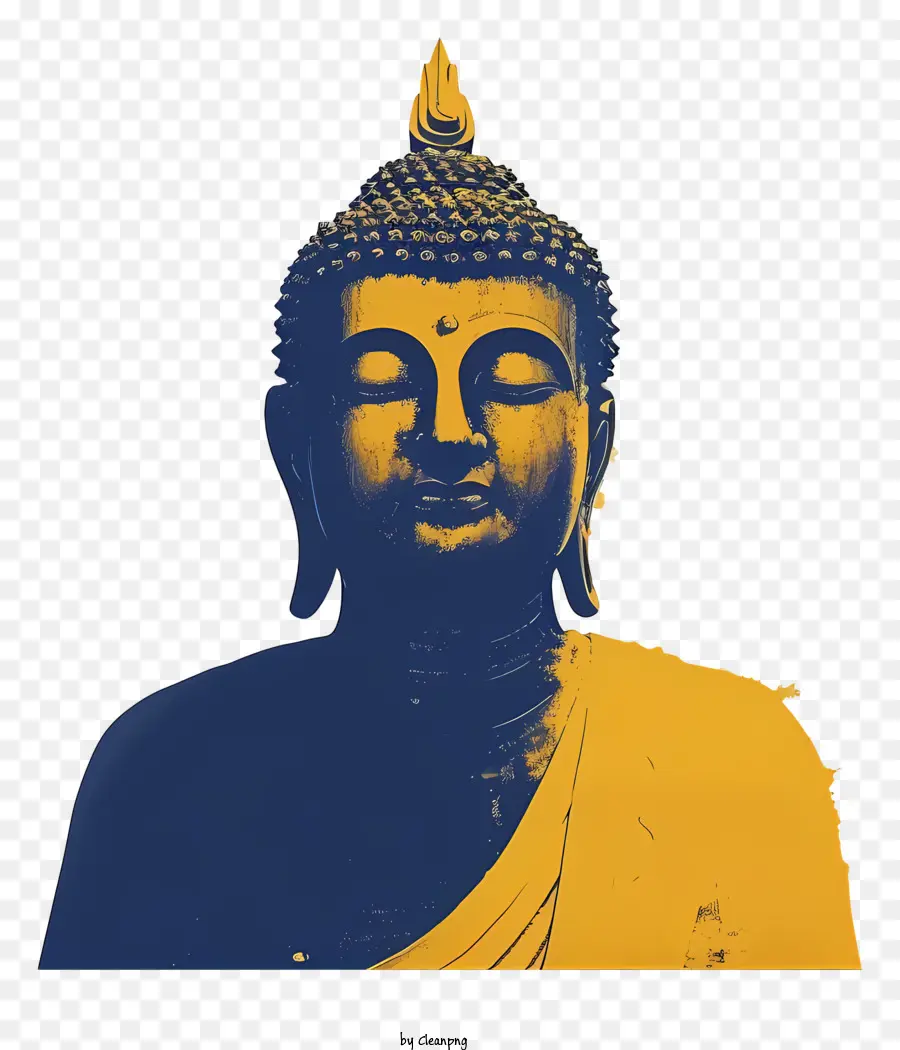 Buda，A Estátua De Ouro PNG