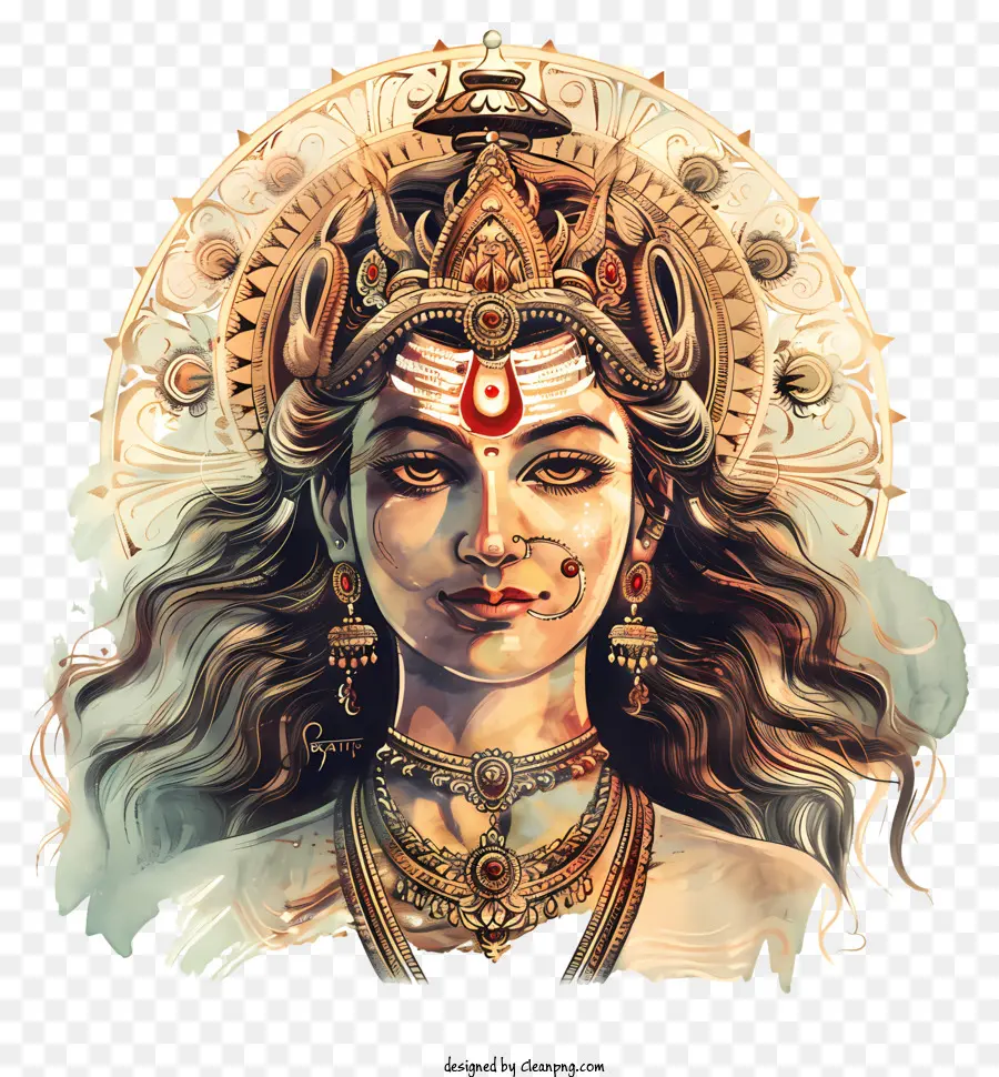 Durga Maa，Retrato PNG