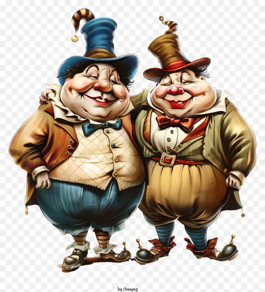 Alice No País Das Maravilhas，Tweedledee E Tweedledum PNG