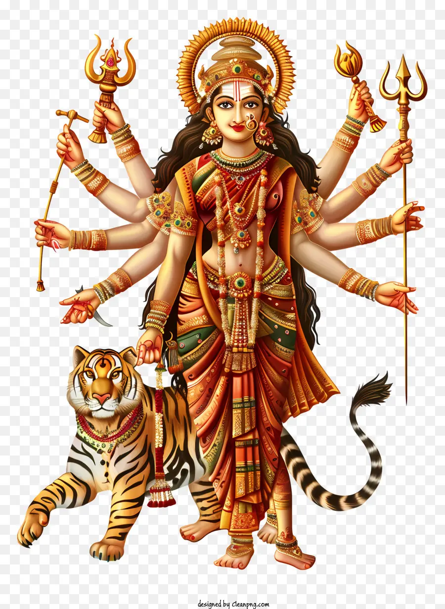 Durga Maa，Deusa Mahadeva PNG
