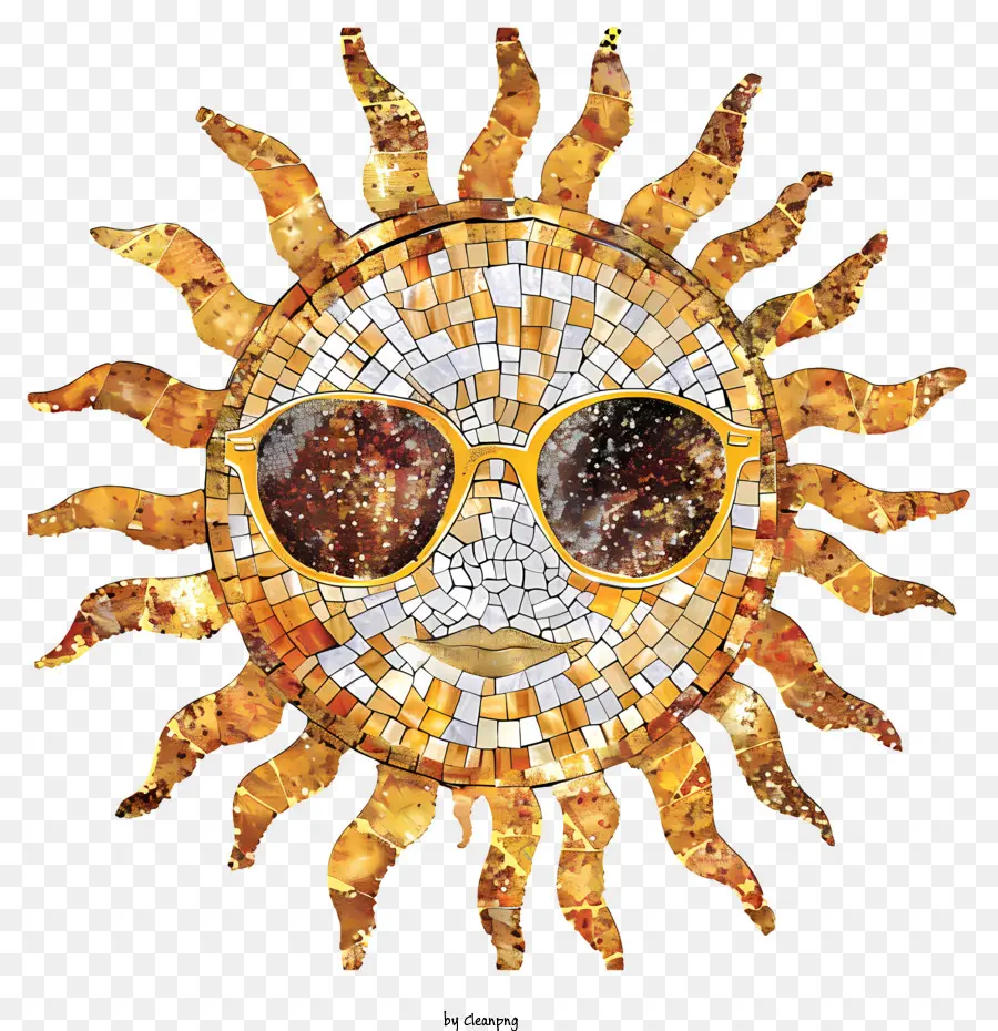 Sol Com óculos De Sol，Sol PNG