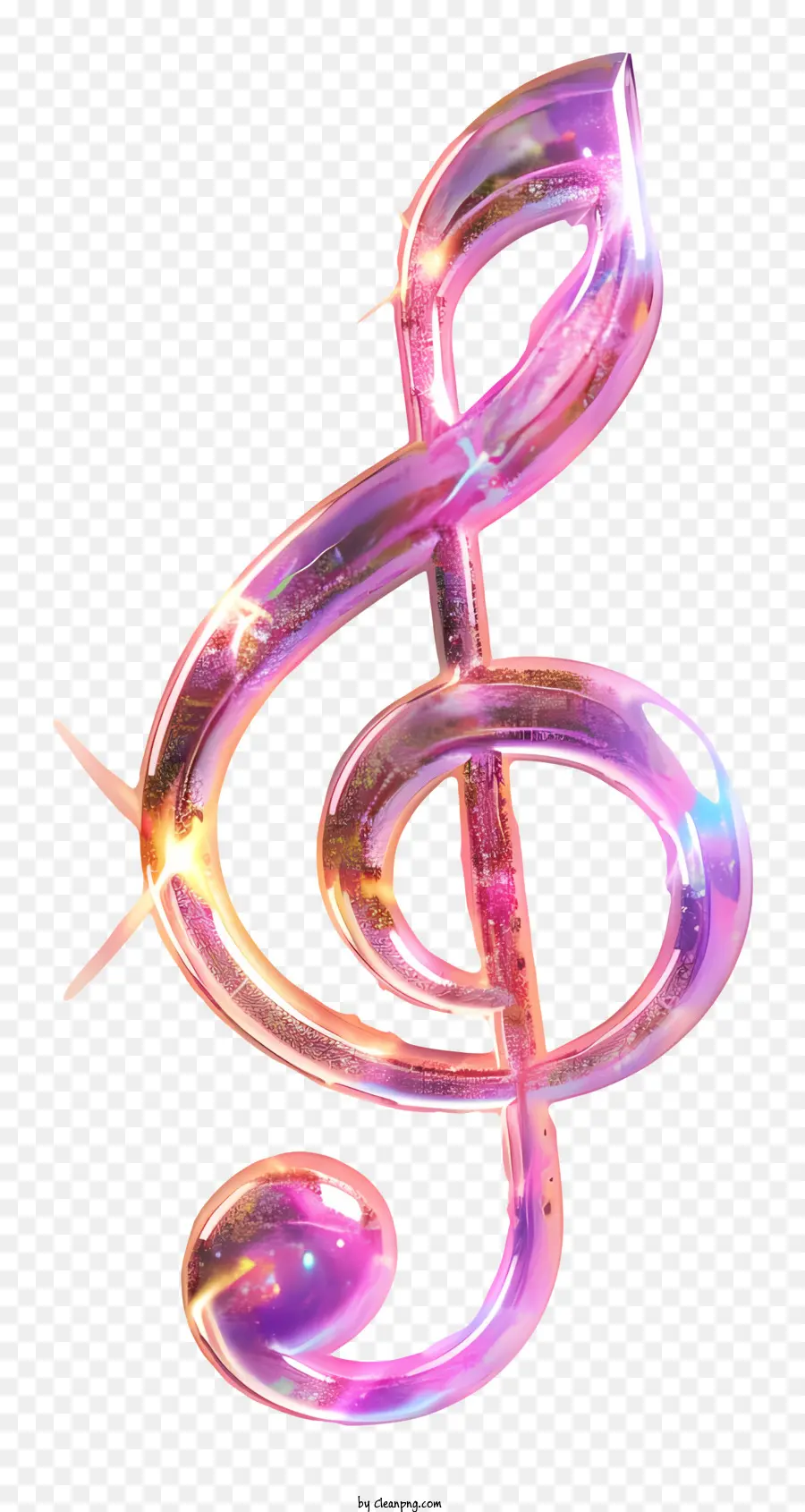 Notas Musicais，Escultura Leve PNG