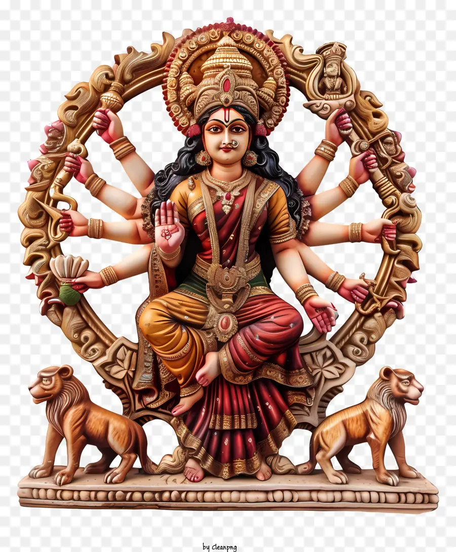Durga Maa，Deusa Hindu Kali PNG