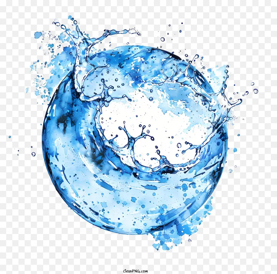 Dia Mundial Da água，Planeta PNG
