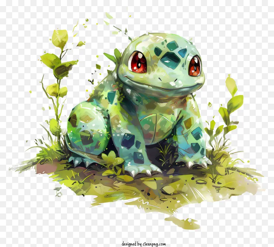 Pokémon，Verde Lagarto PNG