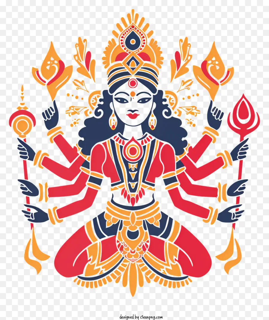 Durga Maa，Senhor Ganesha PNG