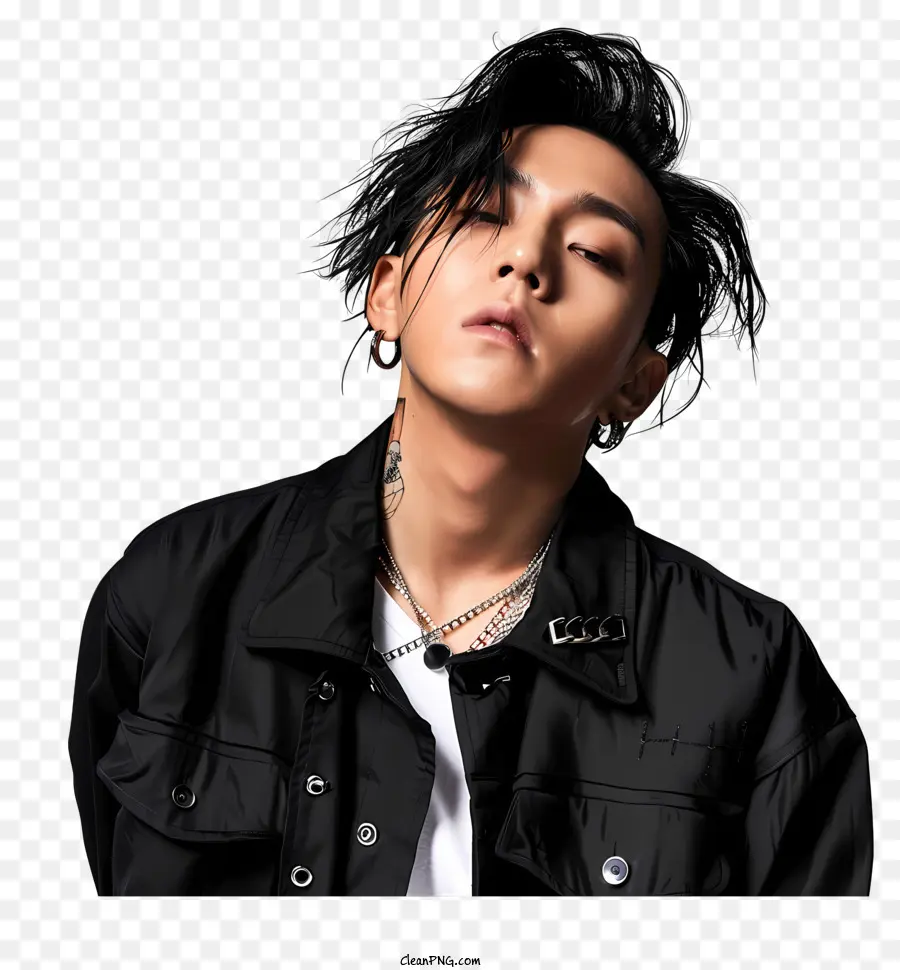 Gdragon，Casaco Preto PNG