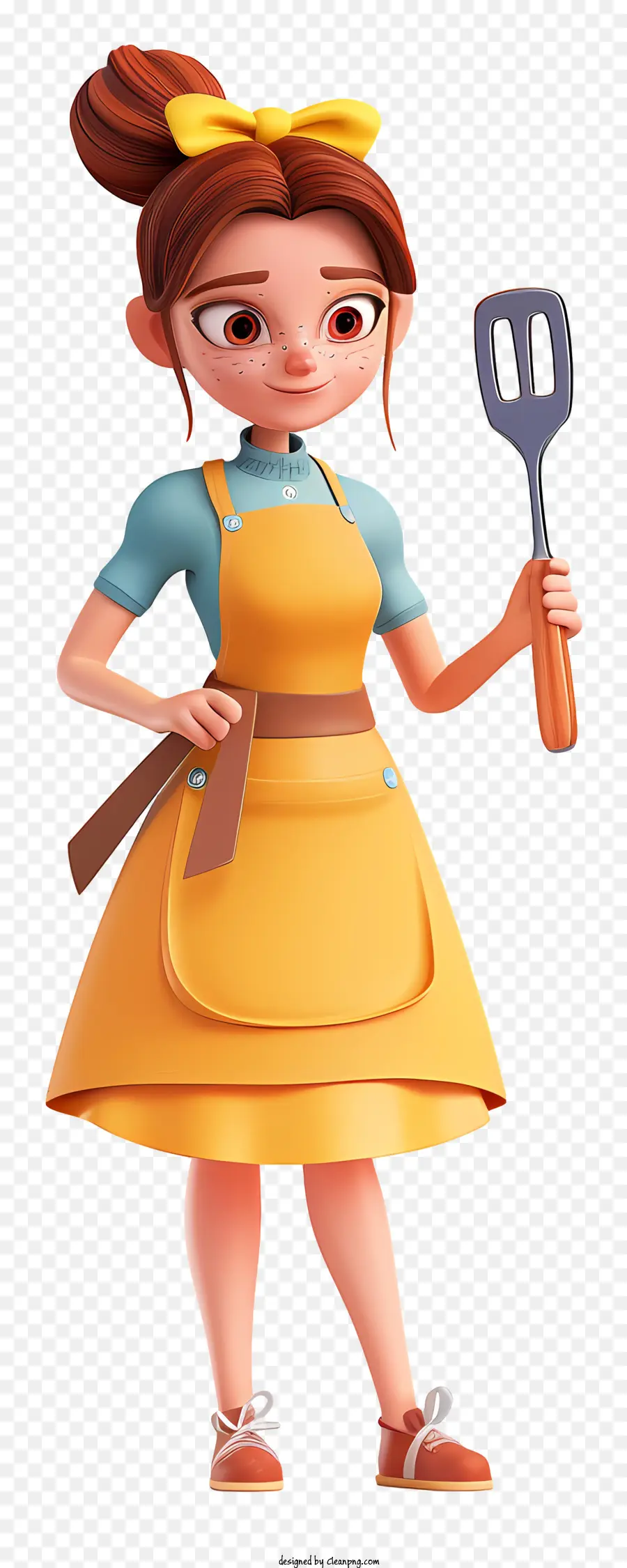 Cartoon Da Mulher De Cozinha，Pizza PNG