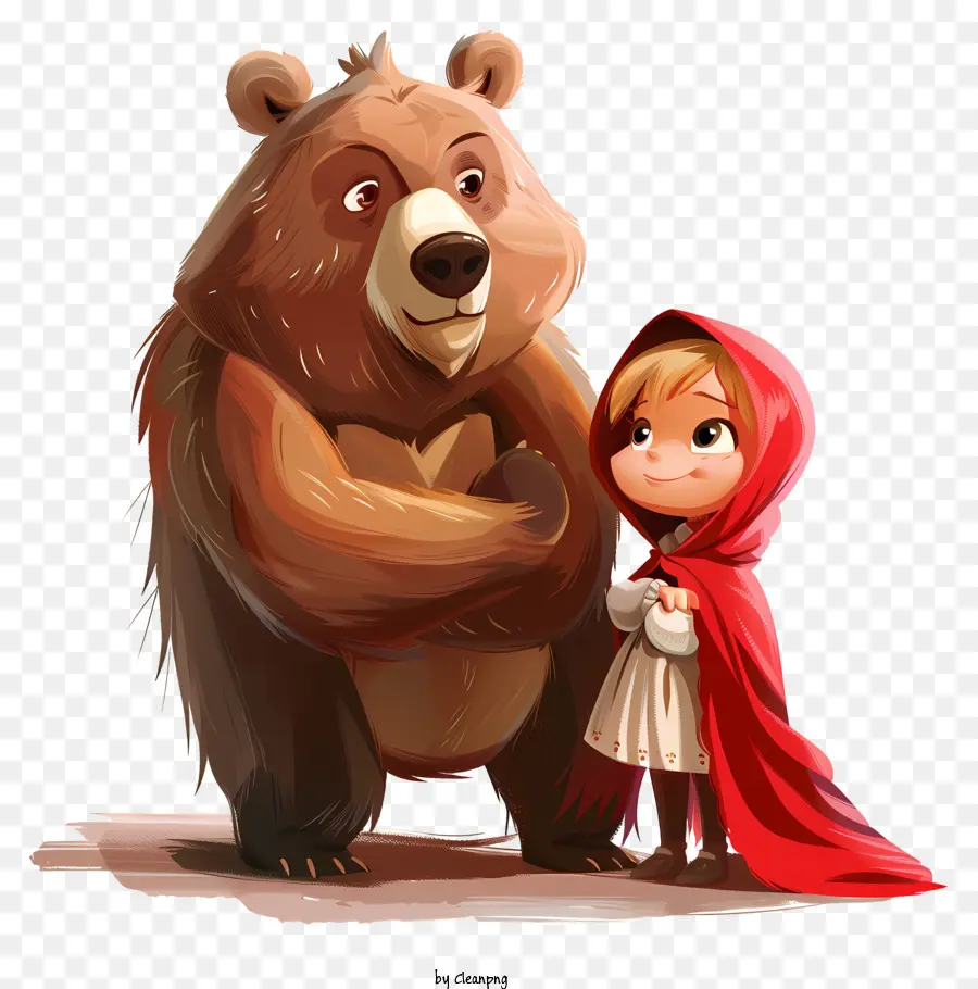 Masha E O Urso，Menina De Capa Vermelha PNG